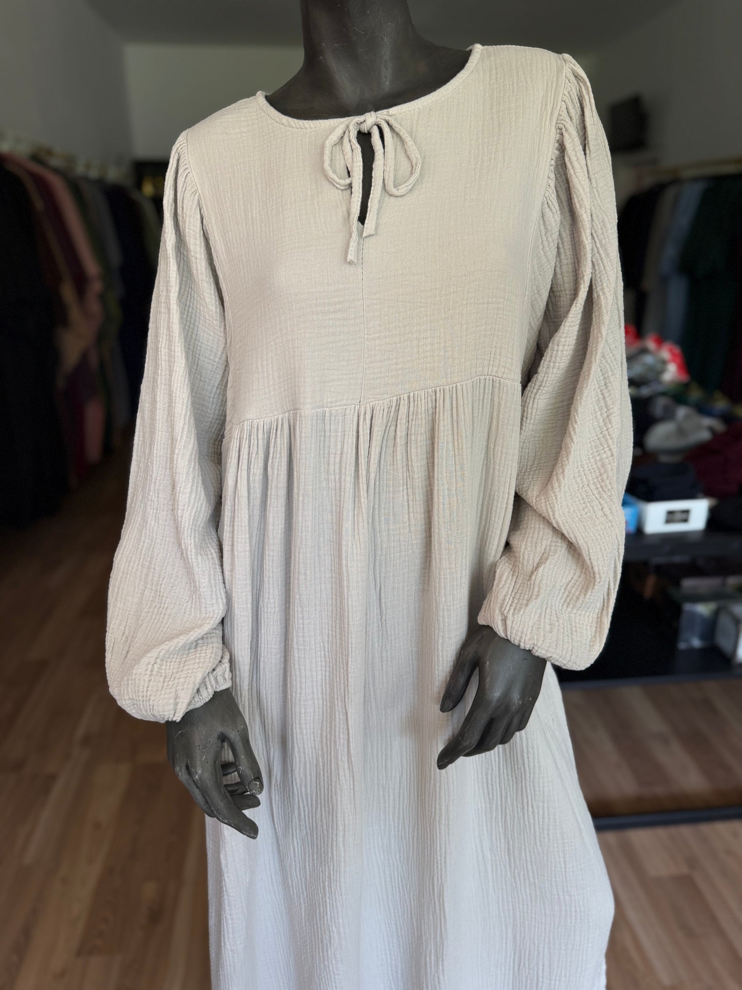 Musselin Kleid Damen