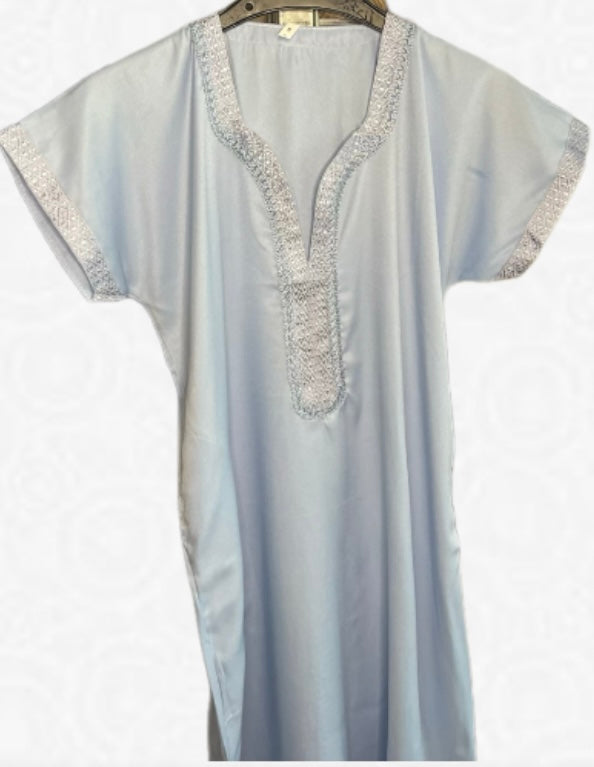 Marokkanische Kinder Gandoura-Himmelblau