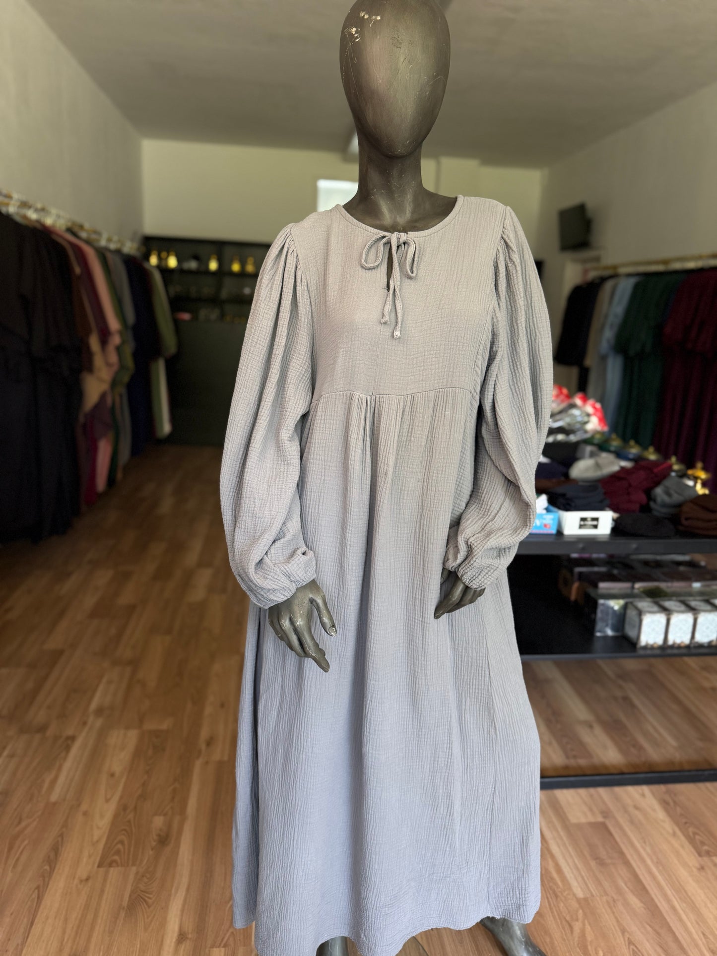 Musselin Kleid Damen