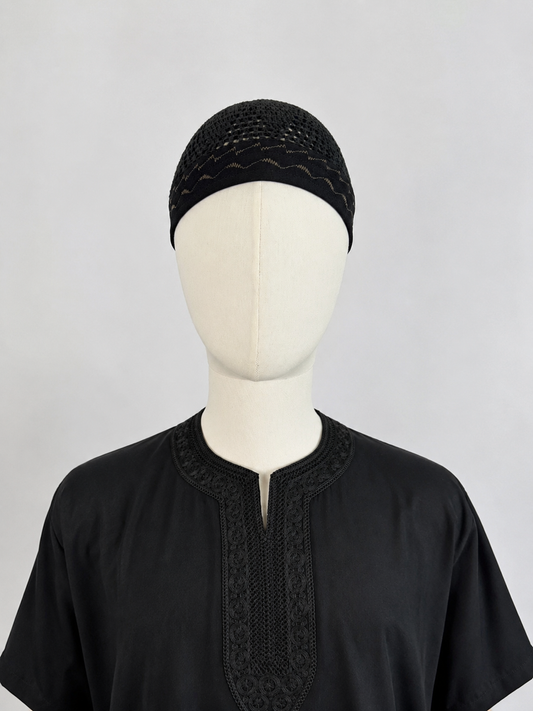 Ägyptische Kufi | Egyptian Kufi Schwarz/Gold