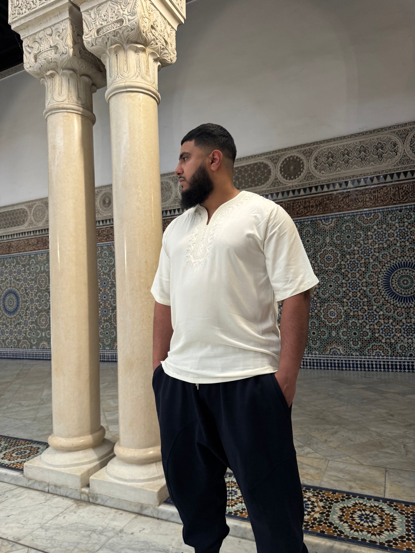 Marokkanische Tunika | Weiß