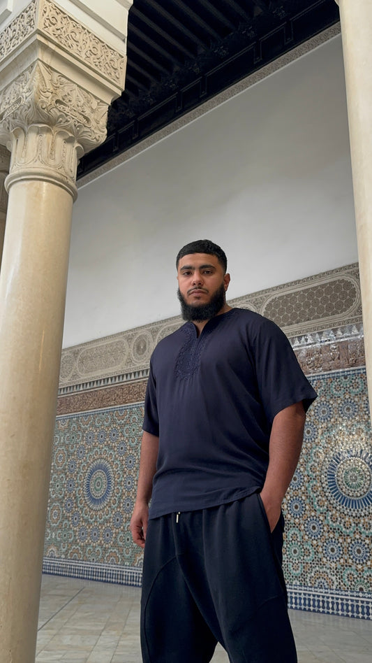 Marokkanische Tunika | Dunkelblau