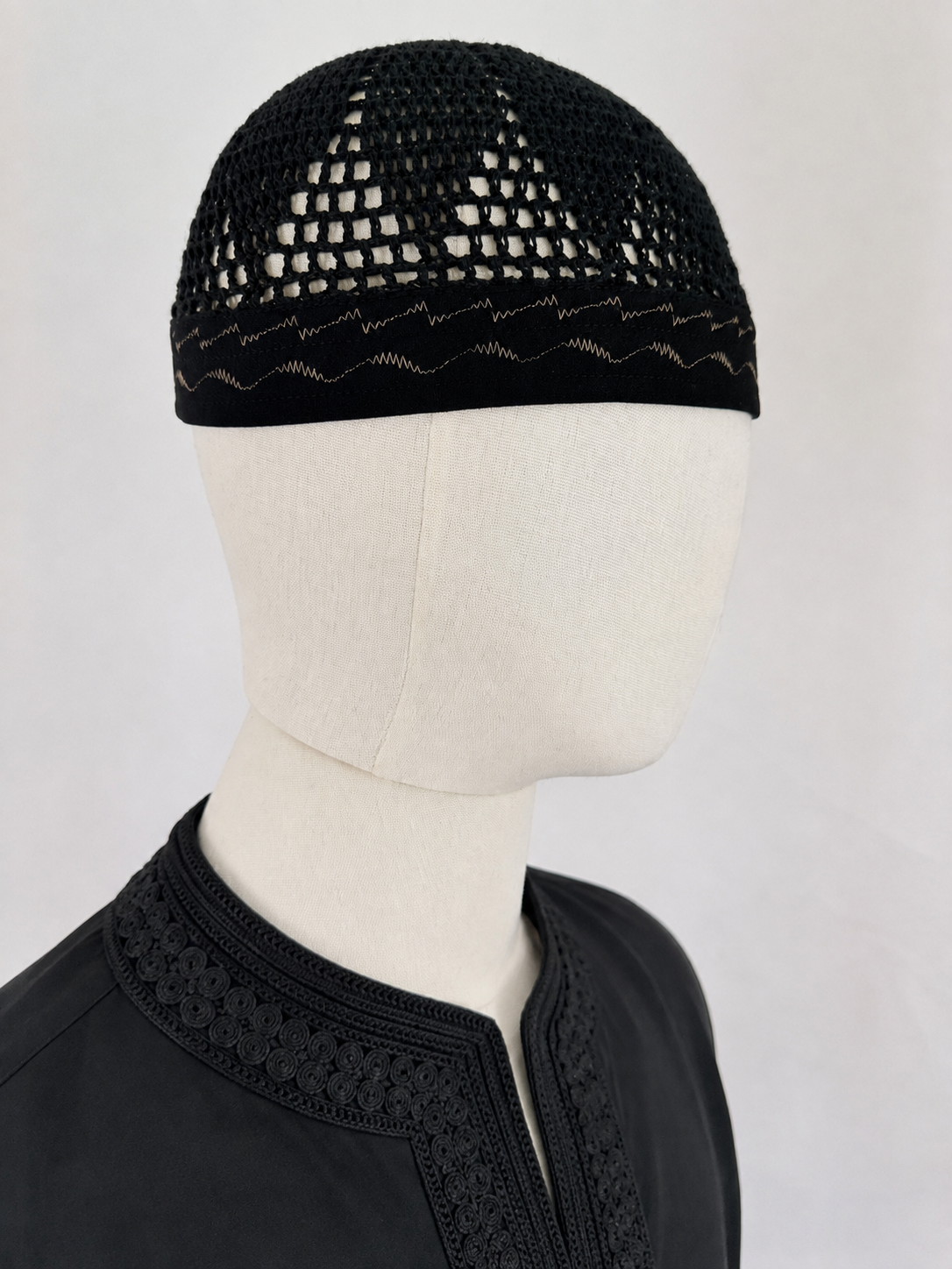 Ägyptische Kufi | Egyptian Kufi Schwarz/Gold