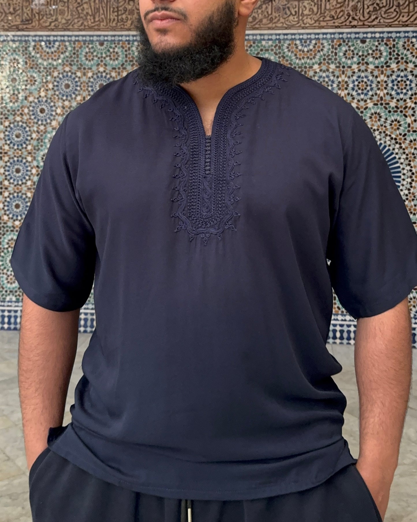 Marokkanische Tunika | Dunkelblau