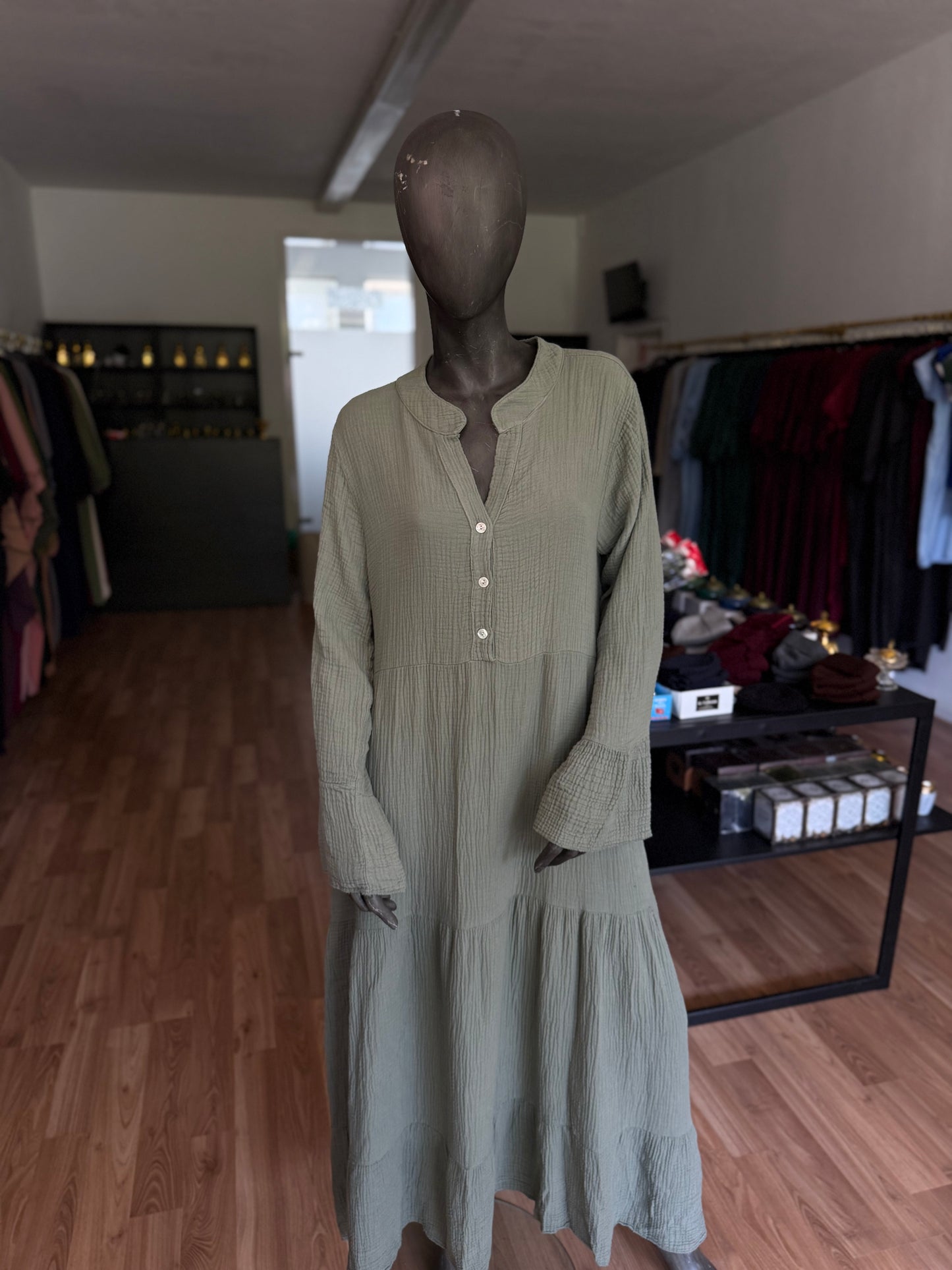 Musselin Kleid Damen