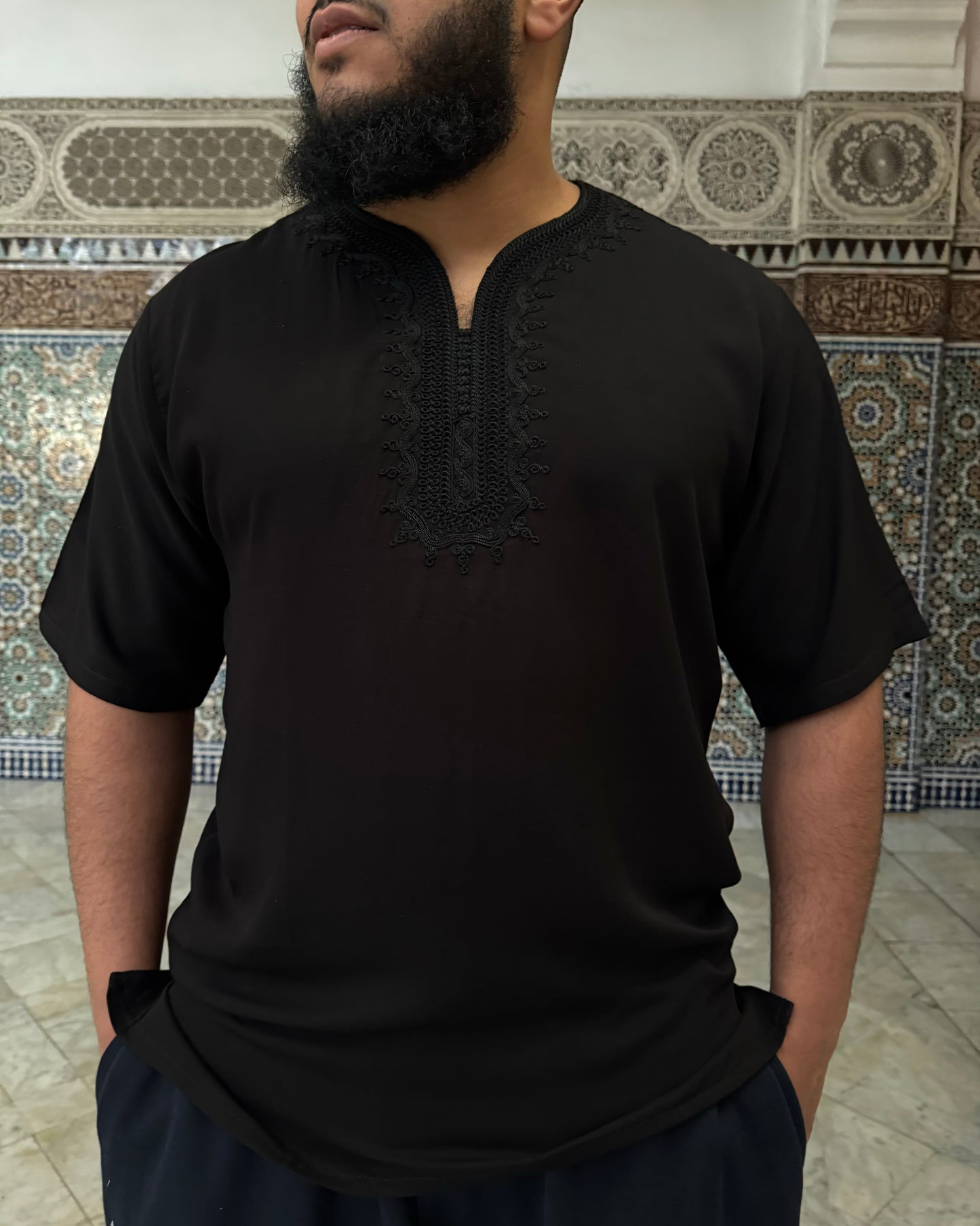 Marokkanische Tunika | Schwarz