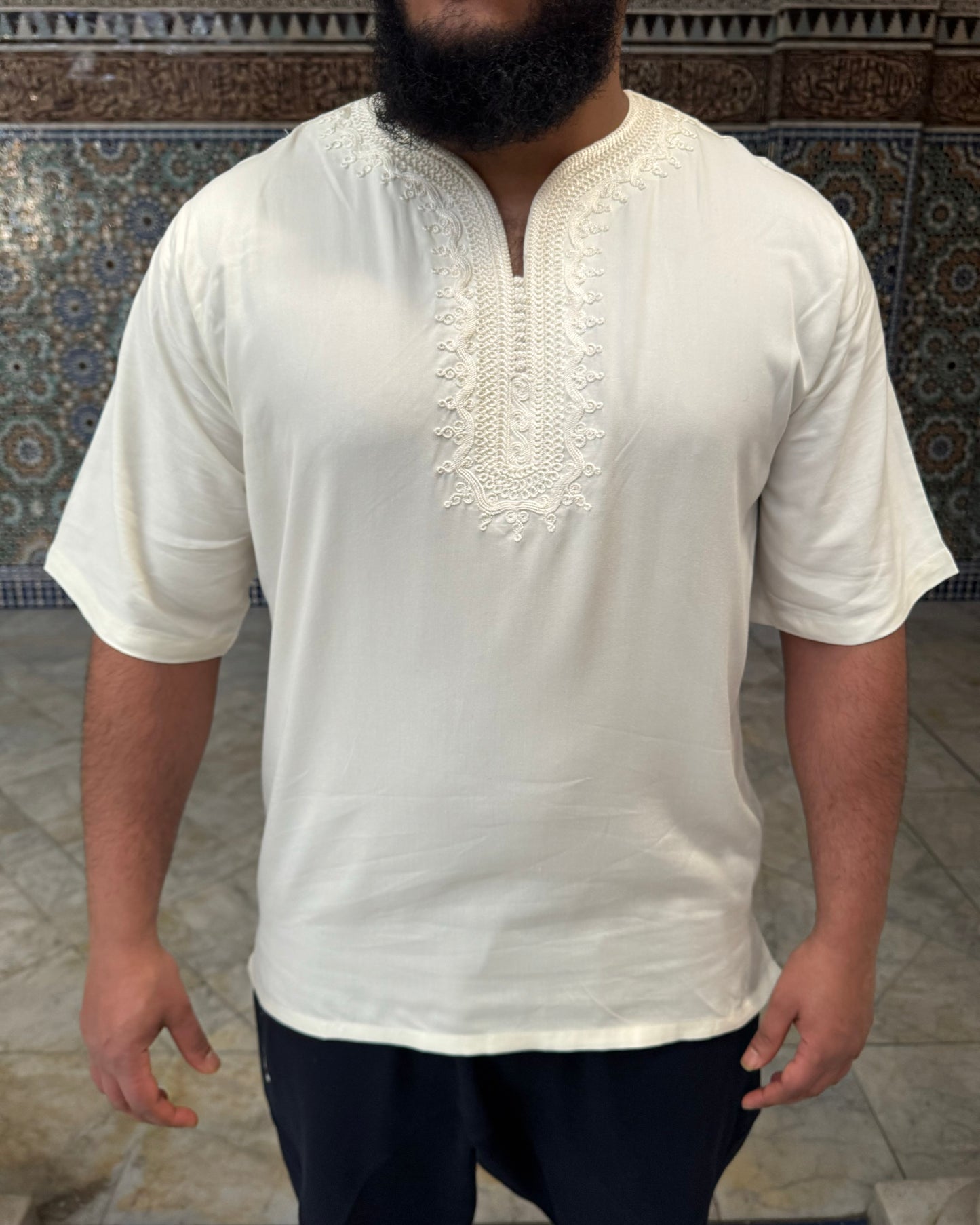 Marokkanische Tunika | Weiß