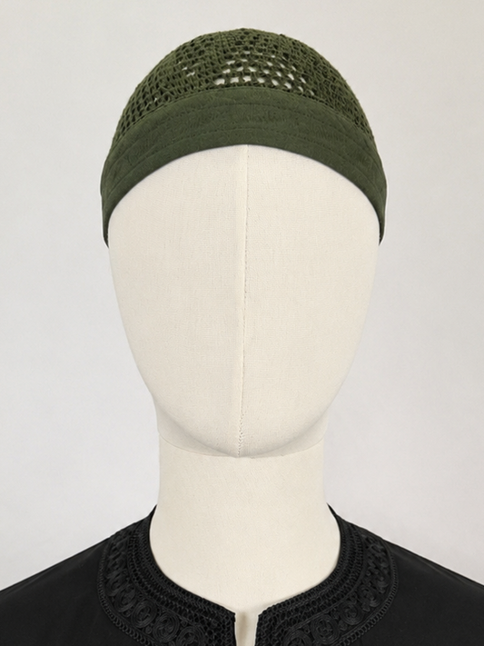 Ägyptische Kufi | Egyptian Kufi Olivgrün
