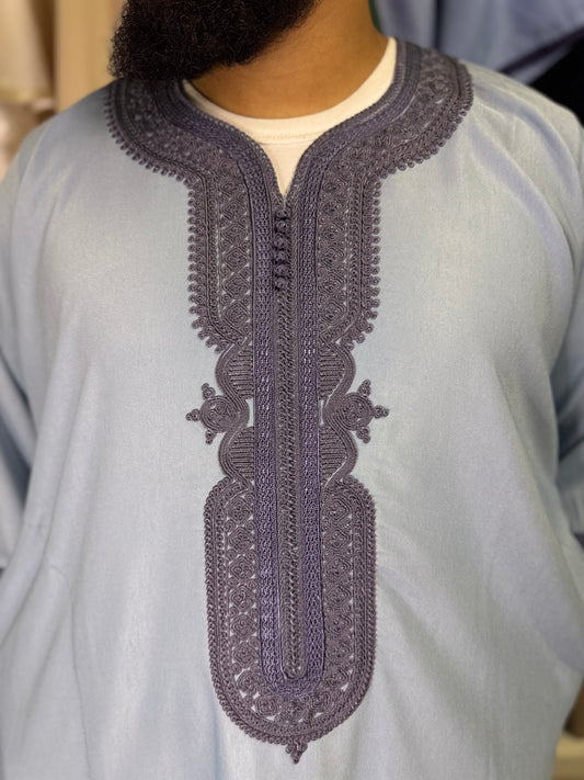 Marokkanische Gandoura-Blau