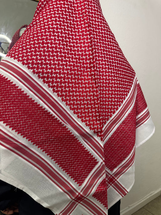 Saudi Shemagh | Rot/Weiß