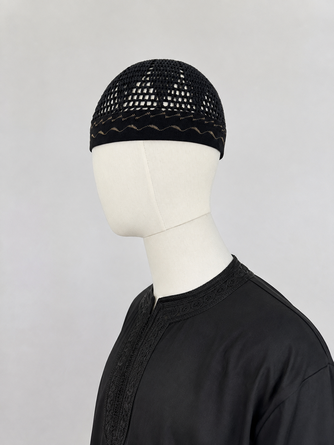 Ägyptische Kufi | Egyptian Kufi Schwarz/Gold
