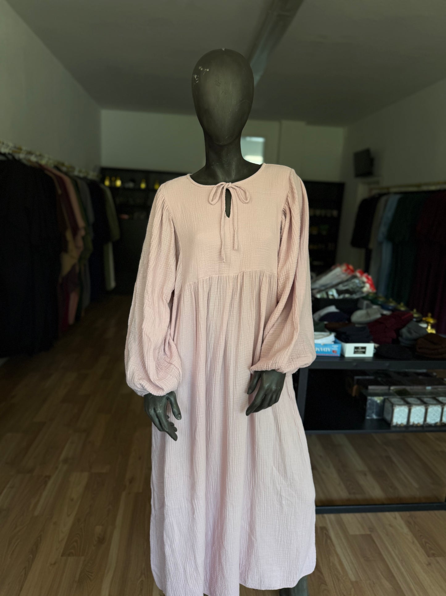 Musselin Kleid Damen