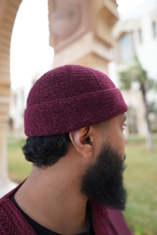 Beanie - Bordeaux Rot