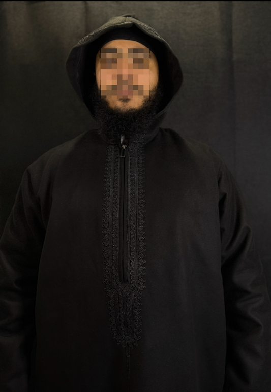 Marokkanische Djellaba |Schwarz